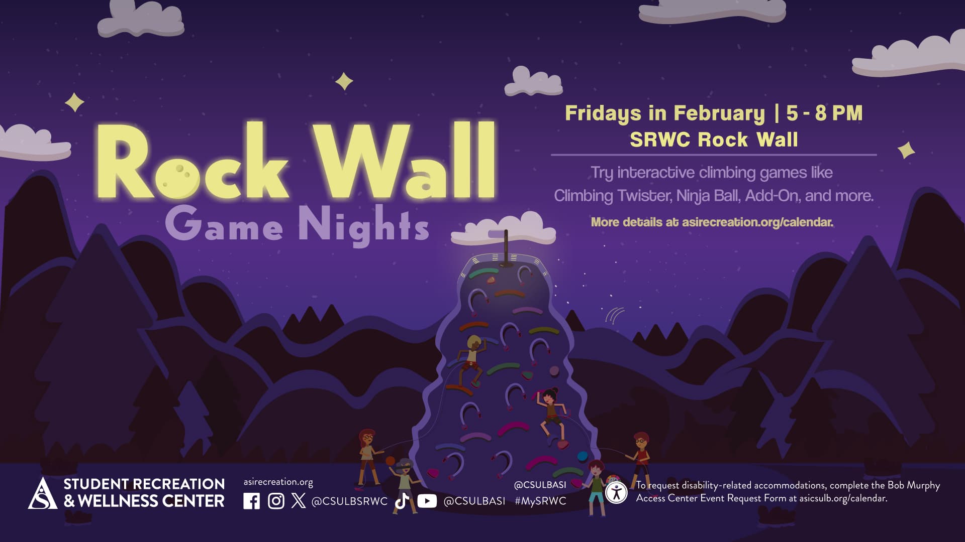 
Rock Wall Game Nights