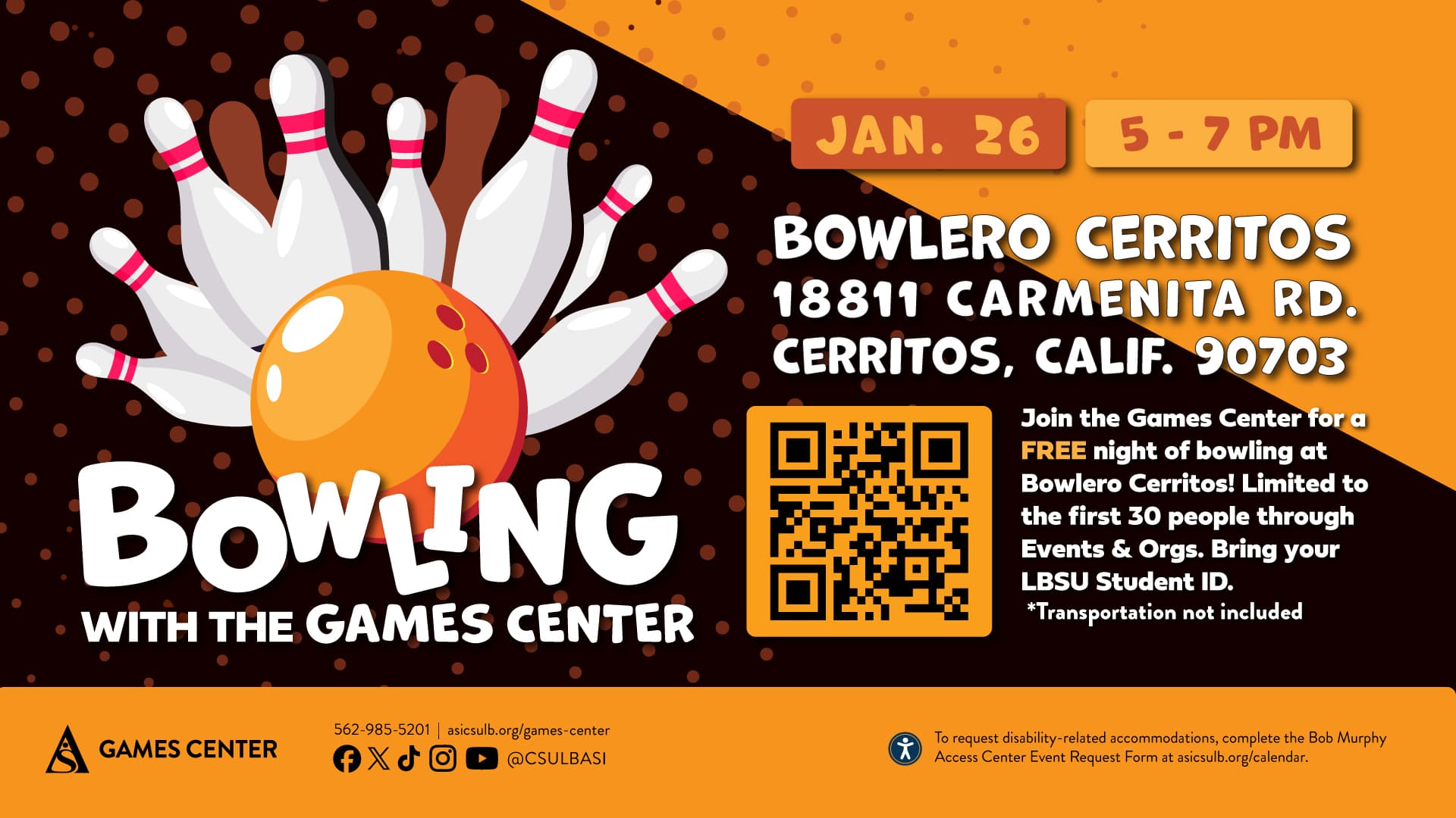 

Bowling with the Games Center