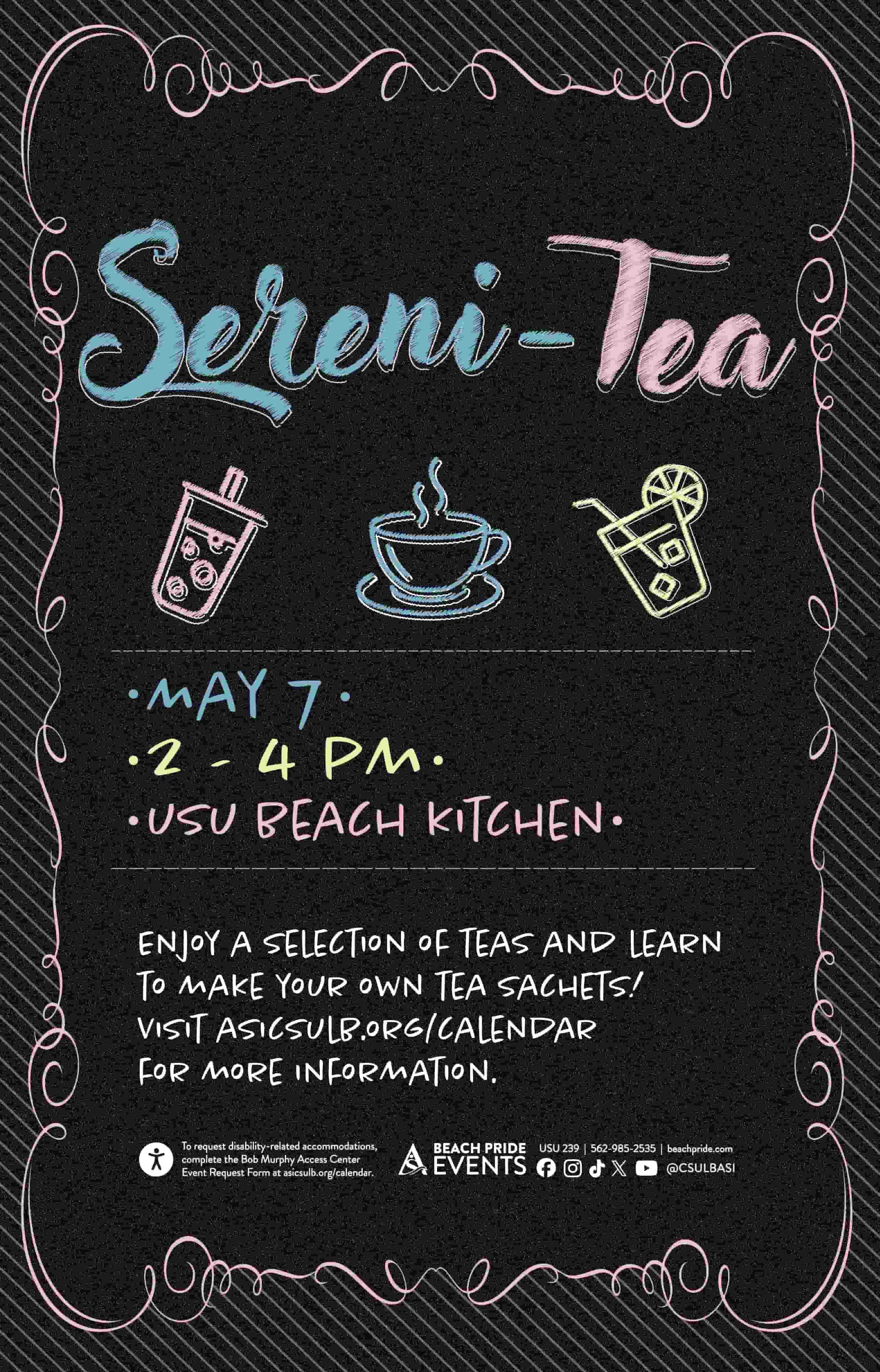Sereni-TEA- May 7 - USU Beach Kitchen