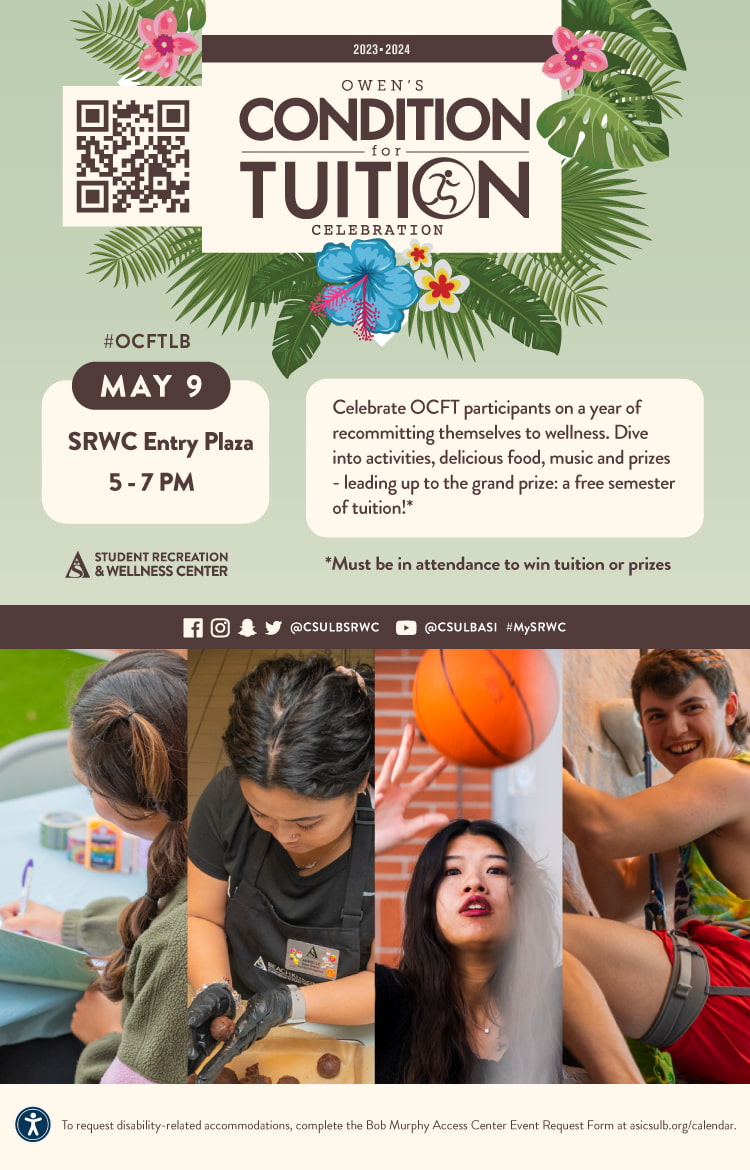 Rec Center Event - May 9 - Owen's Condition for Tuition Celebration